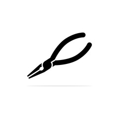 pliers icon, vector concept illustration for design.