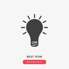 idea bulb icon vector