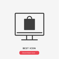 commerce page icon vector