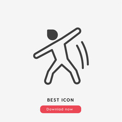 exercise icon vector