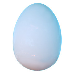 White egg, 3d illustration. Easter, food concept