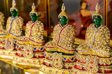 Bangkok offers a variety of Buddha statues , mostly golden, but all in different styles