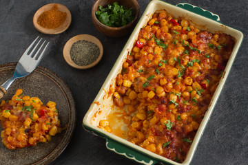 The perfect winter comfort food with rich flavours made from corn, cheese and bacon