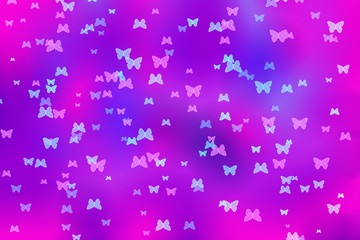 Butterflies against the sky. Abstraction
