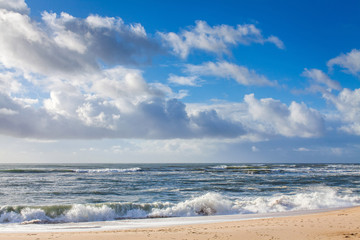 beach on the atlantic ocean in Portugal