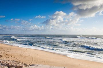beach on the atlantic ocean in Portugal
