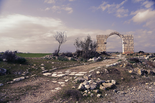 Ruins of ancient Roman Road in Tarsus, Turkey