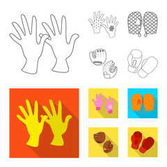 Vector design of silhouette and safety symbol. Collection of silhouette and comfort vector icon for stock.