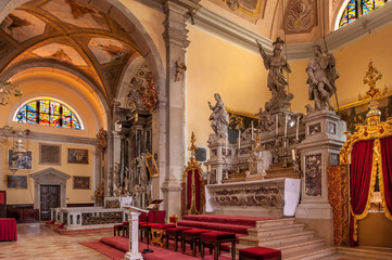 Naklejka premium Kirche der heiligen Euphemia in Rovinji in Kroatien