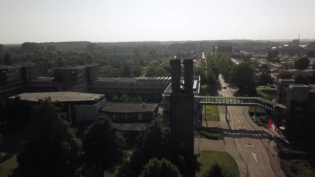 Drone view of the Ark in Dronten, Flevoland, The Netherlands.