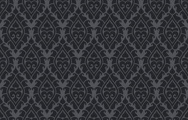 Vector seamless damask pattern. Rich ornament, old Damascus style pattern