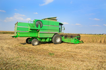Obraz premium Harvester in the field