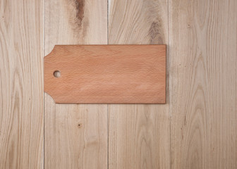 Naklejka na ściany i meble wooden rectangular cutting board