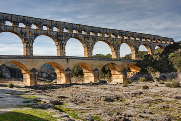 Fototapeta premium Pont du Gard - Vers-Pont-du-Gard - Occitanie - France
