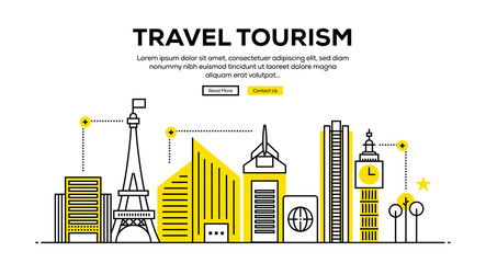TRAVEL TOURISM BANNER CONCEPT