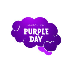 Epilepsy awareness handwritten lettering quote for postcards, banners, t-shirts. Vector illustration EPS 10.