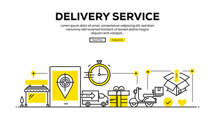DELIVERY SERVICE BANNER CONCEPT