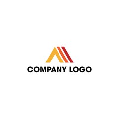 Modern A Logo  Illustration, Vector.