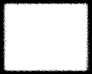 Fototapeta premium Abstract Decorative Black & White Photo Frame. Type Text Inside, Use as Overlay or for Layer / Clipping Mask