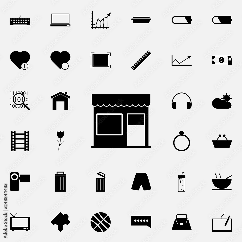 Poster shop icon. web icons universal set for web and mobile on white background
