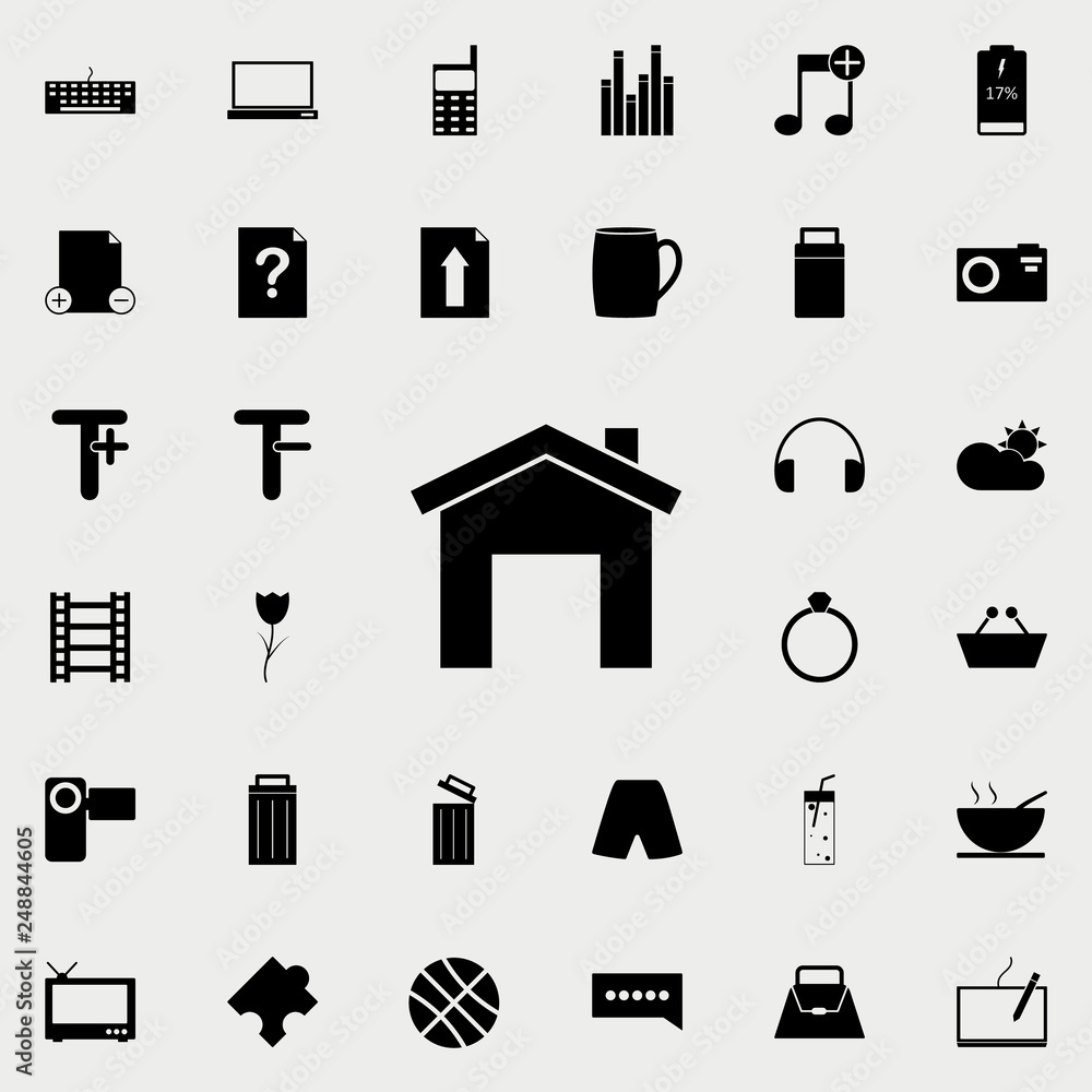 Poster garage icon. web icons universal set for web and mobile on white background