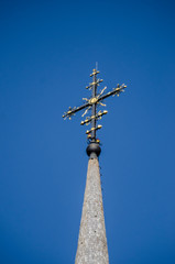 cross on background of blue sky