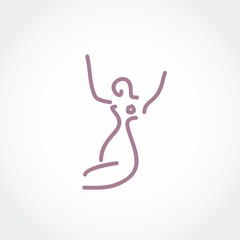 female silhouette icon vector illustration