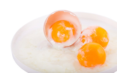 Raw egg, soft boiled egg, boiled egg