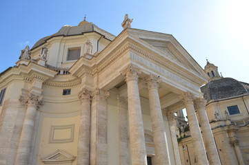 Fototapeta na wymiar Rome - Santa Maria in Montesanto