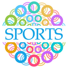 Sports Colorful Rings Circles 