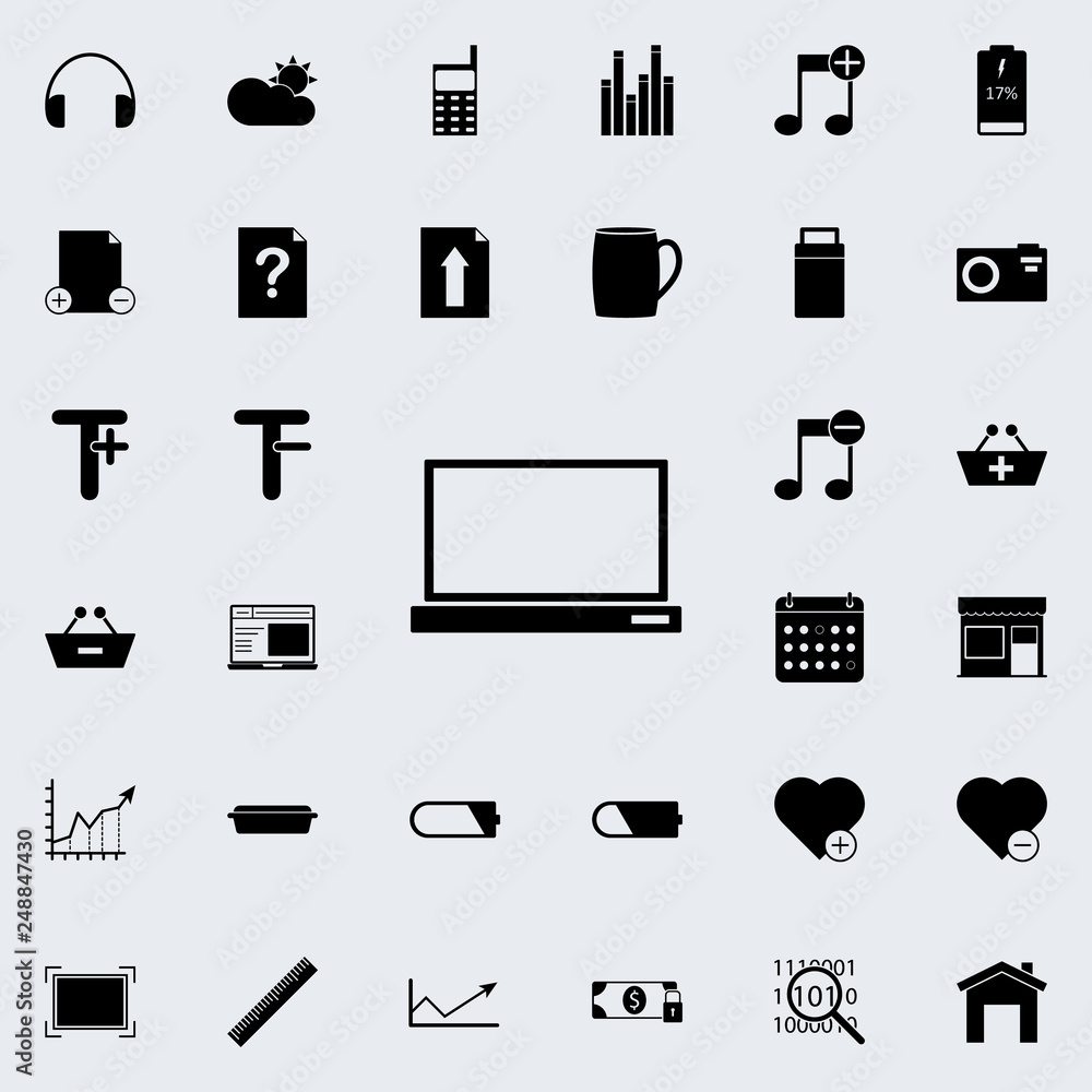Poster computer icon. web icons universal set for web and mobile on white background