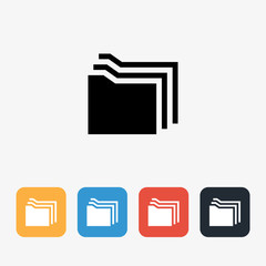 Folder Fill Icon Concept