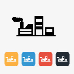 Factory Fill Icon Concept
