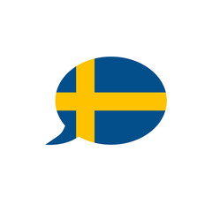 Country flags icon. speech bubble