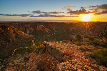 beautiful sunrise over charles knife canyon, western australia 11