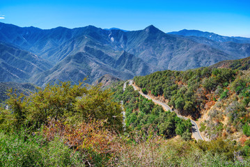Magnificent national American natural park - Yosemite.