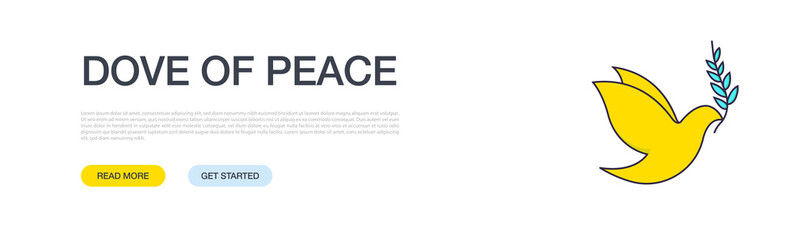 DOVE OF PEACE BANNER CONCEPT