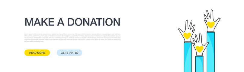 MAKE A DONATION BANNER CONCEPT