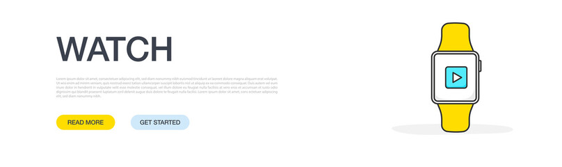 WATCH BANNER CONCEPT