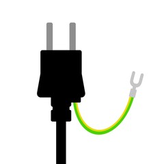 アース線付きプラグ