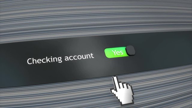 Application setting Checking account