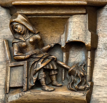 Mis&eacute;ricorde de la Grote Kerk de Breda, Brabant, Pays-Bas
