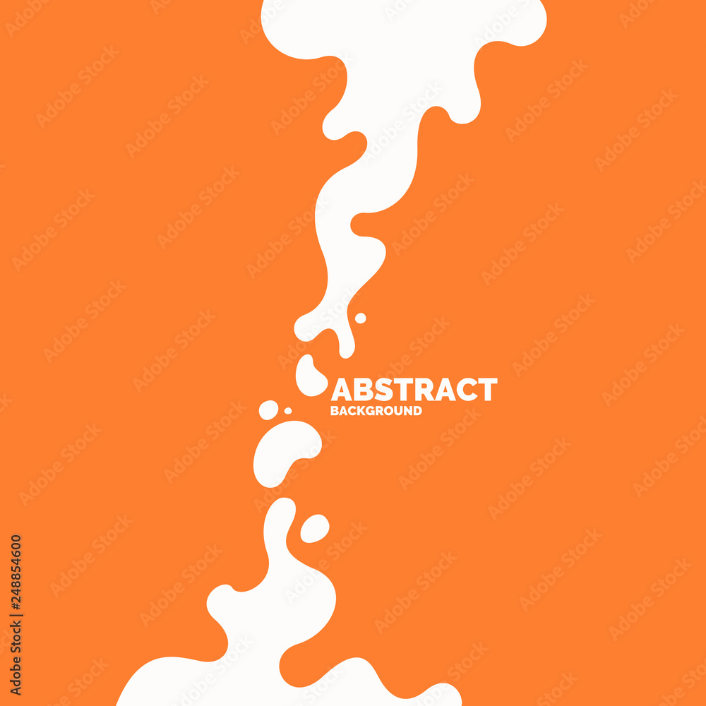 Poster poster with dynamic waves. vector illustration in minimal style