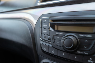 Obraz na płótnie Canvas car radio multimedia for entertainment in car.