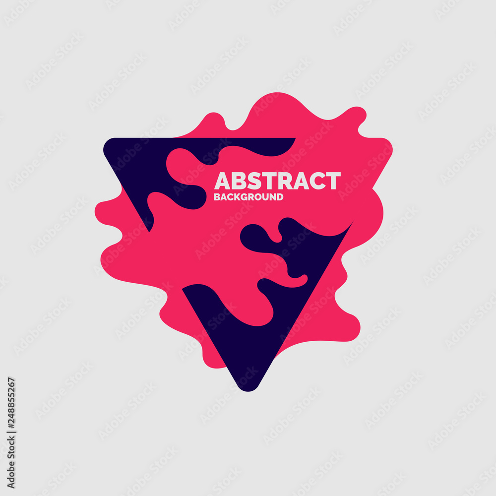 Aufkleber abstract background with dynamic linear waves. vector illustration