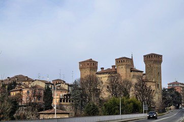 The fortress of Vigonola seen from the south