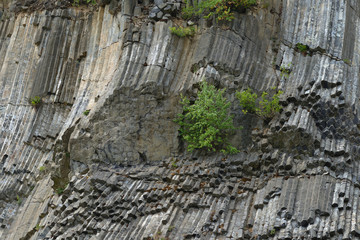 Der Basaltsteinbruch von Zlatý vrch ( Goldberg ) , Tschechien. 