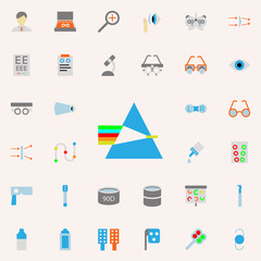 prism illustration icon. optometry icons universal set for web and mobile