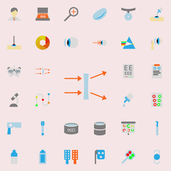 contact lens illustration icon. optometry icons universal set for web and mobile