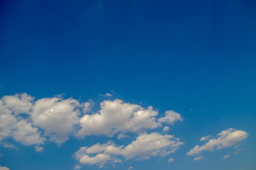 blue sky with cloud closeup